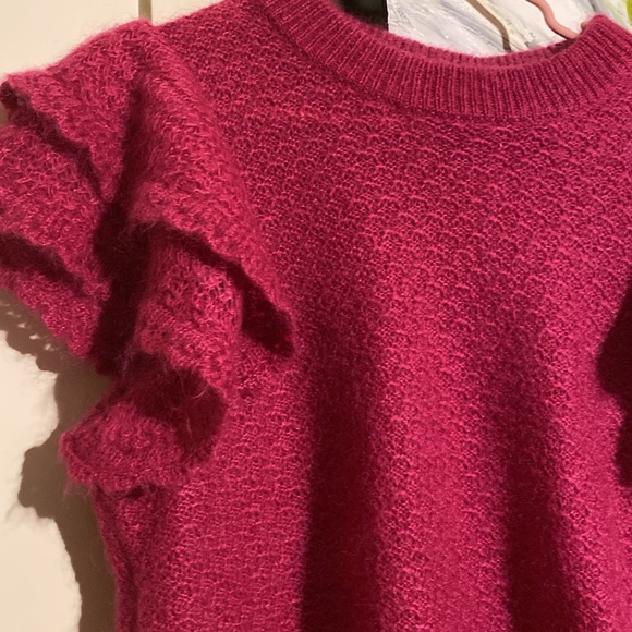 Sezane Raspberry Ilda Jumper Sweater - Picture 6 of 7